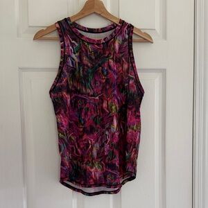 Lululemon pink floral abstract Tank top